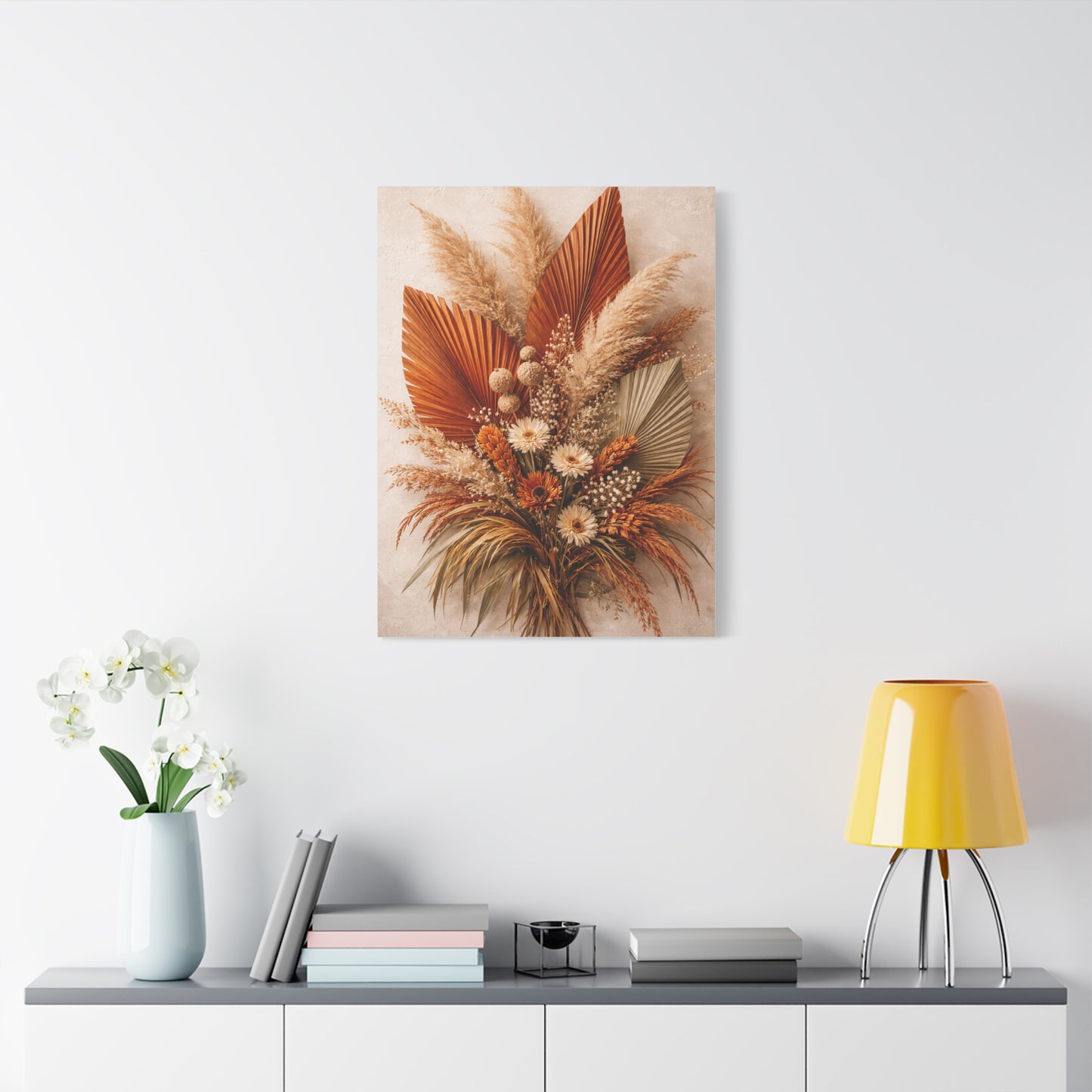 Boho Dried Botanical Arrangement Wall Art & Canvas Print
