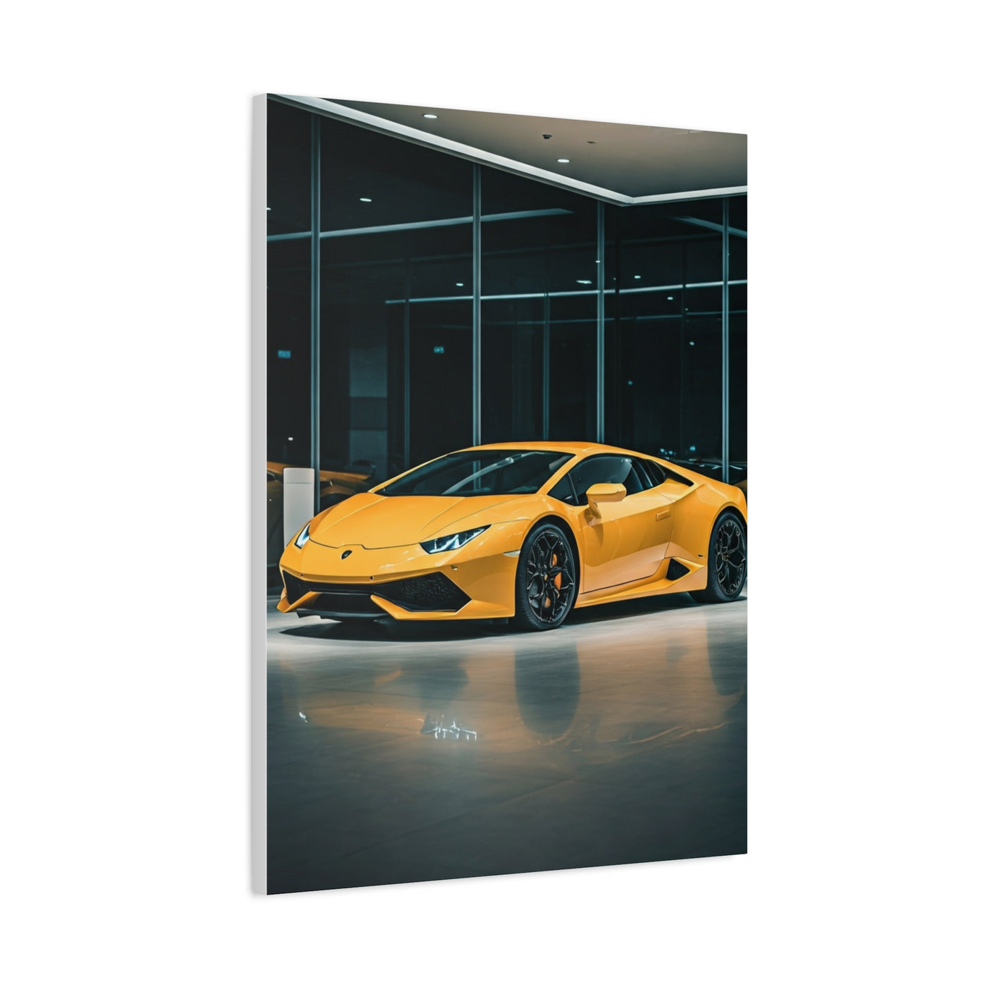 Lamborghini Huracán Modern Showroom Wall Art & Canvas Prints