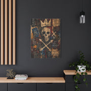 Crowned Skull Rebellion Street Wall Art & Canvas Print