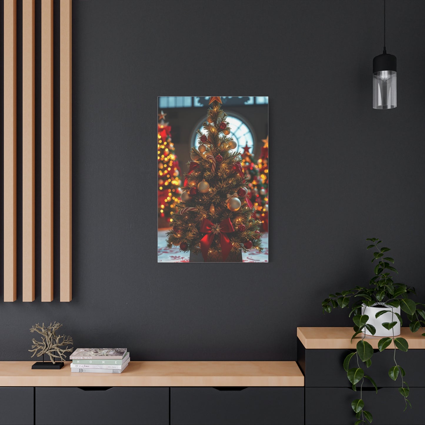 Christmas Trees & Wreath Art Supreme Gallery Wall Art & Canvas Print