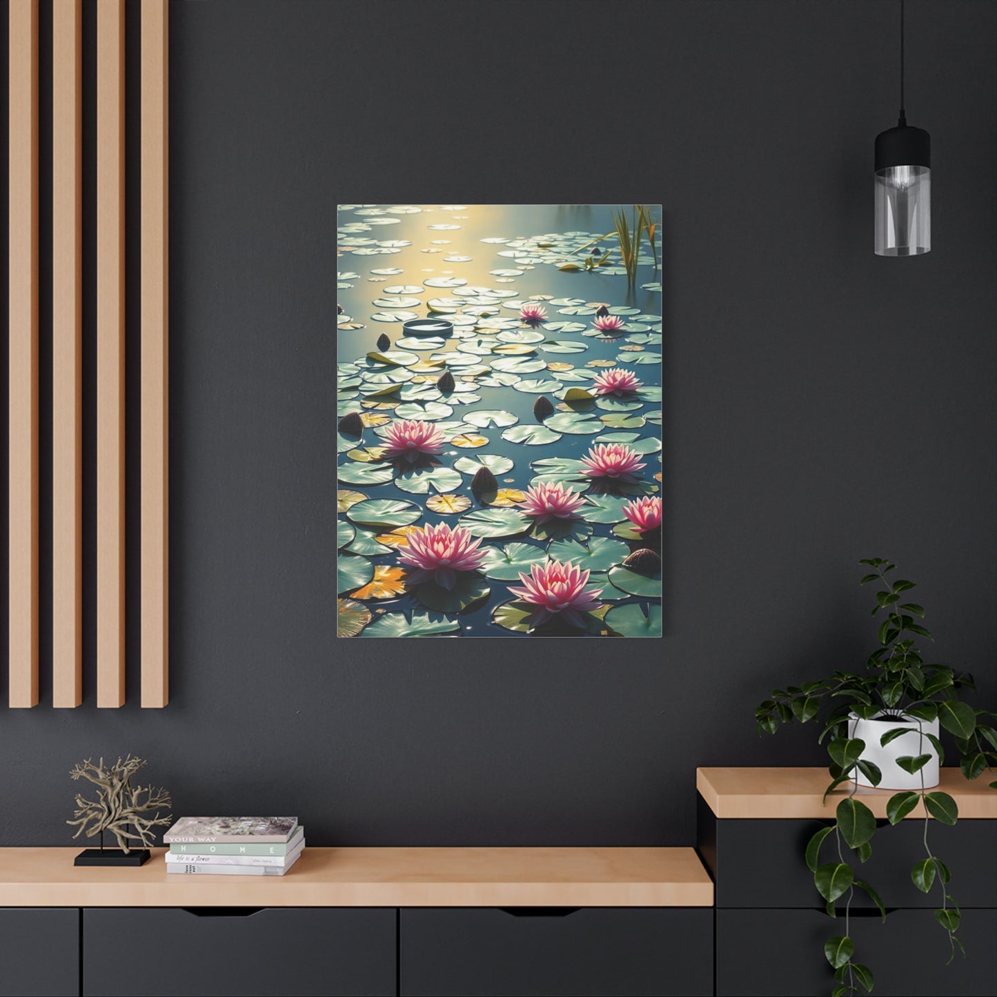 Claude Monet Water Lilies Art Refined Canvas Wall Art & Canvas Print