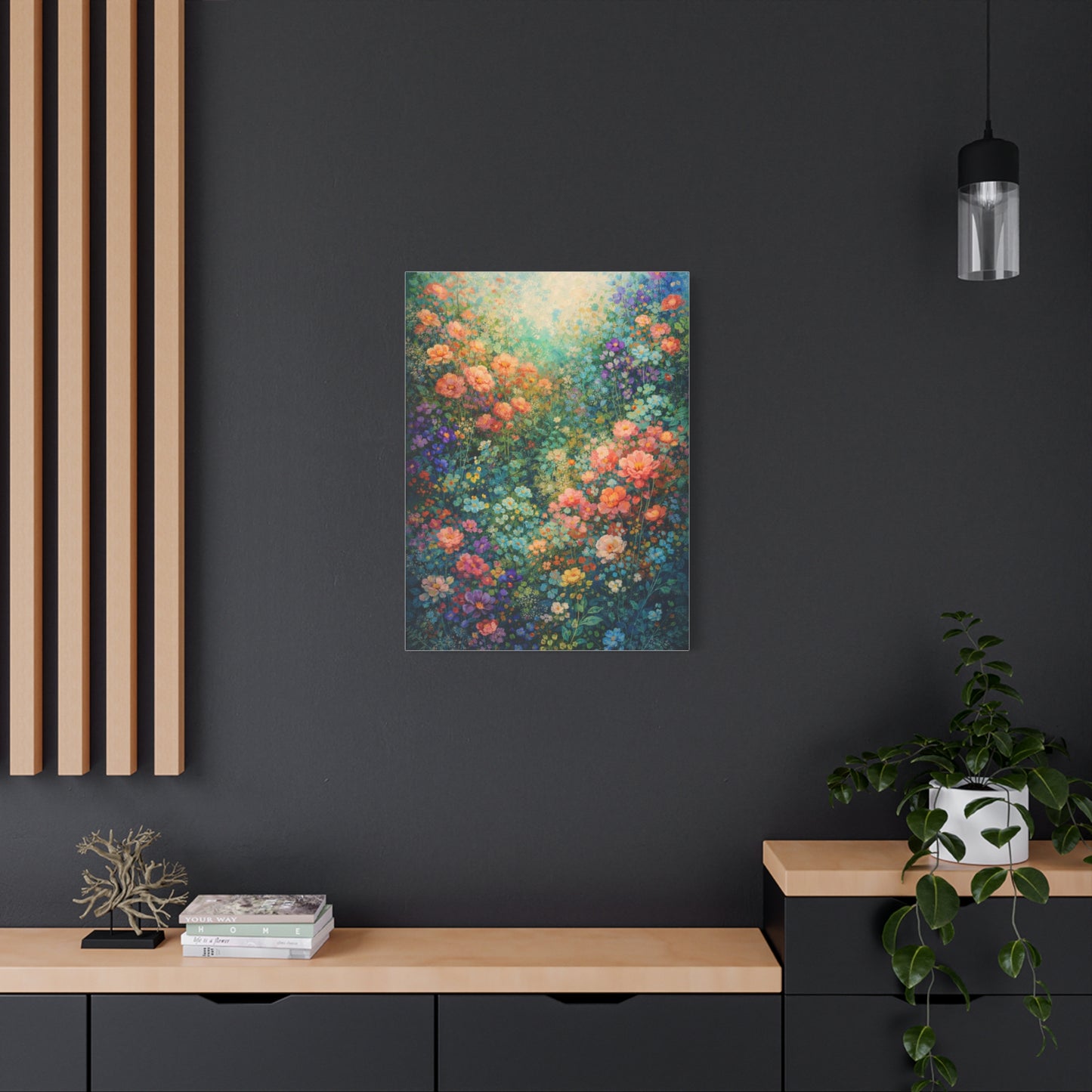 Vivid Magical Garden Floral Wall Art & Canvas Print