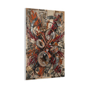 Industrial Drum Explosion Collage Wall Art & Canvas Print