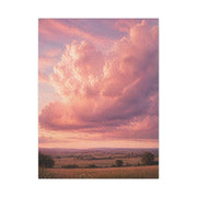 Pink Cloudscape Horizon Landscape Wall Art & Canvas Print