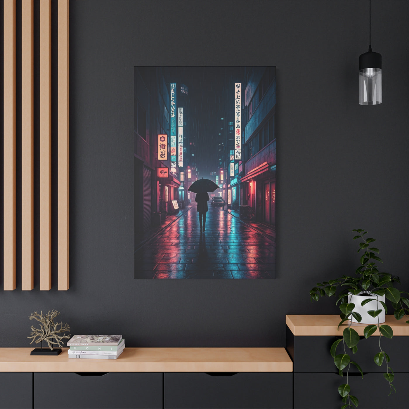 Rainlit City Solitude Wall Art & Canvas Prints