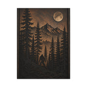 Pacific Northwest Bigfoot Forest Wall Art & Canvas Print