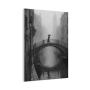 Venetian Bridge Fog Scene Wall Art & Canvas Print