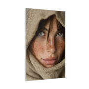 Freckled Muse Linen Hood Portrait Wall Art & Canvas Print