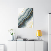Grey Marble Gold Vein Abstract Wall Art & Canvas Prints