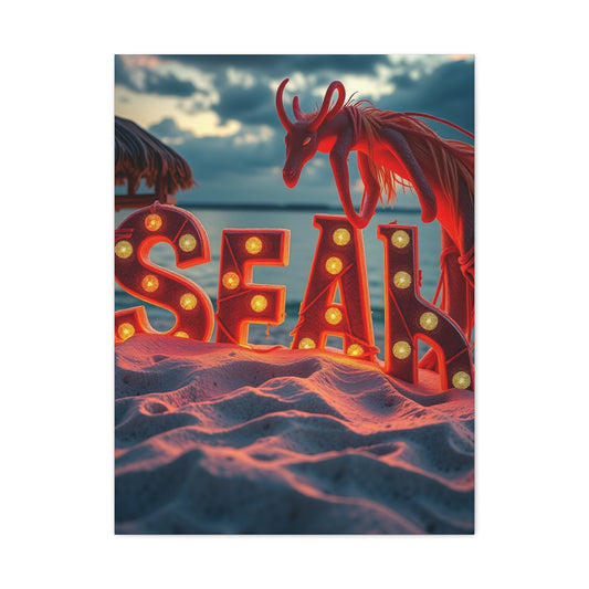 Harmonious Beachscape Vision Wall Art & Canvas Print