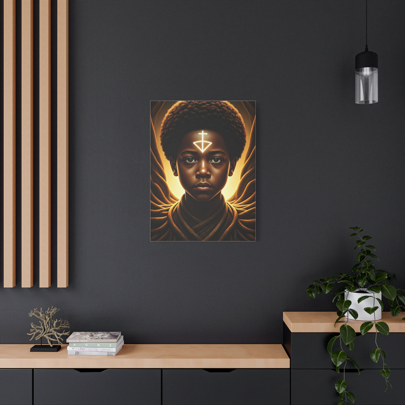 Sacred Youth Symbol Portrait Wall Art & Canvas Prints