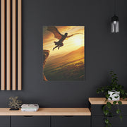 Skybound Winged Leap Wall Art & Canvas Prints