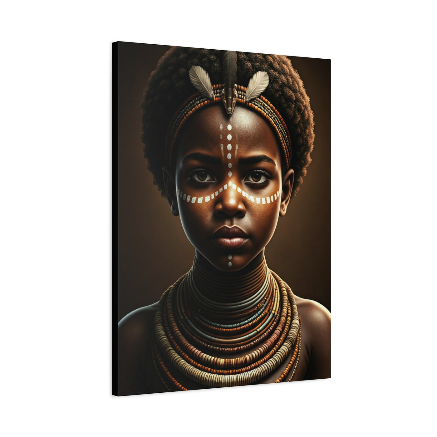 Golden Spirit Child Portrait Wall Art & Canvas Prints