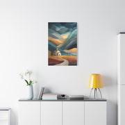 Abstract Farmhouse Landscape Composition Wall Art & Canvas Print