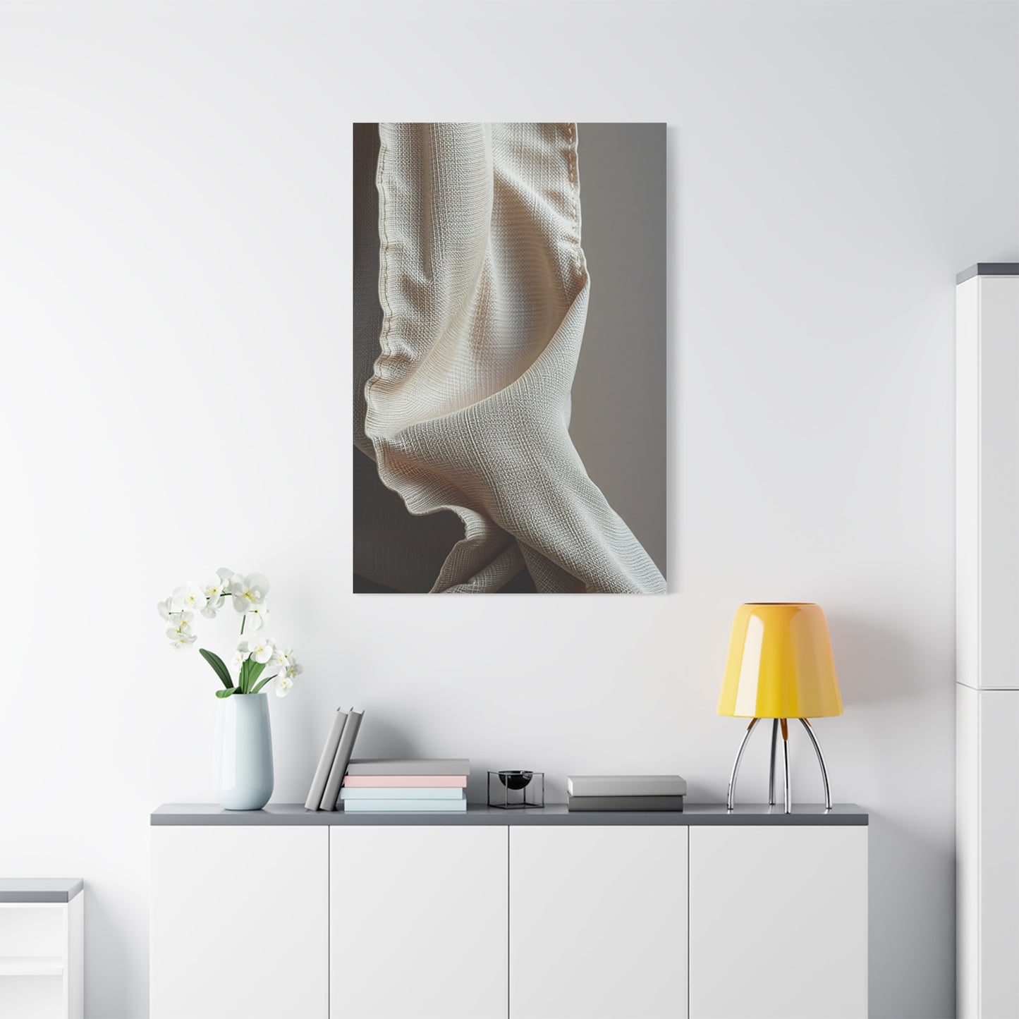 Taupe, Linen, and Gray Art Supreme Canvas Wall Art & Canvas Print