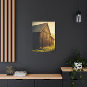 Sunlit Barn with Side Light Glow Wall Art & Canvas Prints