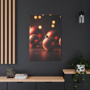 Red Christmas Baubles Festive Glow Wall Art & Canvas Print