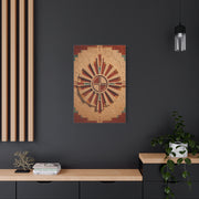 Sacred Sunburst Geometry Southwest Wall Art & Canvas Print