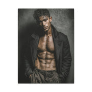 Muscular Male Editorial Portrait Wall Art & Canvas Print