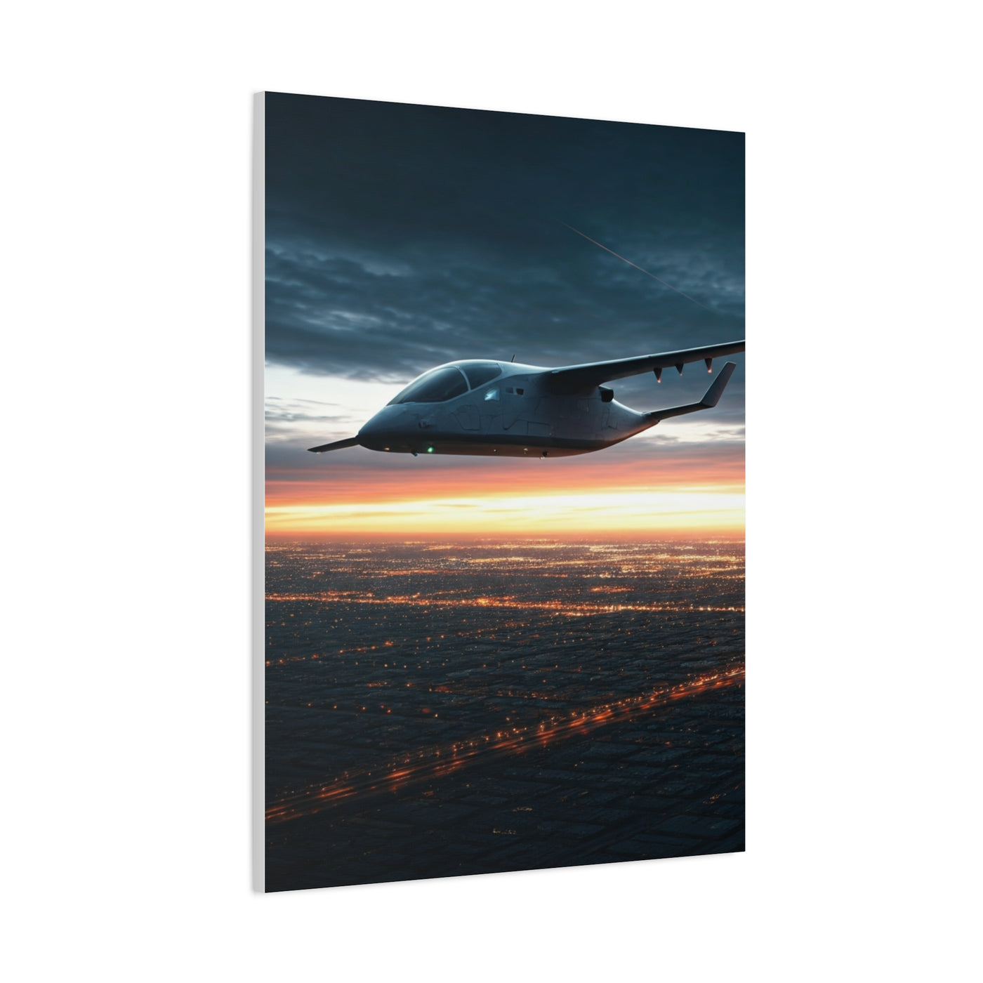 Twilight Cruiser Over Lights Wall Art & Canvas Prints