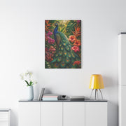 Tropical Maximalist Peacock Jungle Wall Art & Canvas Print