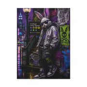 Urban Rebel Bunny NYC Street Wall Art & Canvas Print