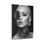 Monochrome Luxury Disc Portrait Wall Art & Canvas Print