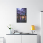 New York Skyline Rainstorm Reflections Wall Art & Canvas Print