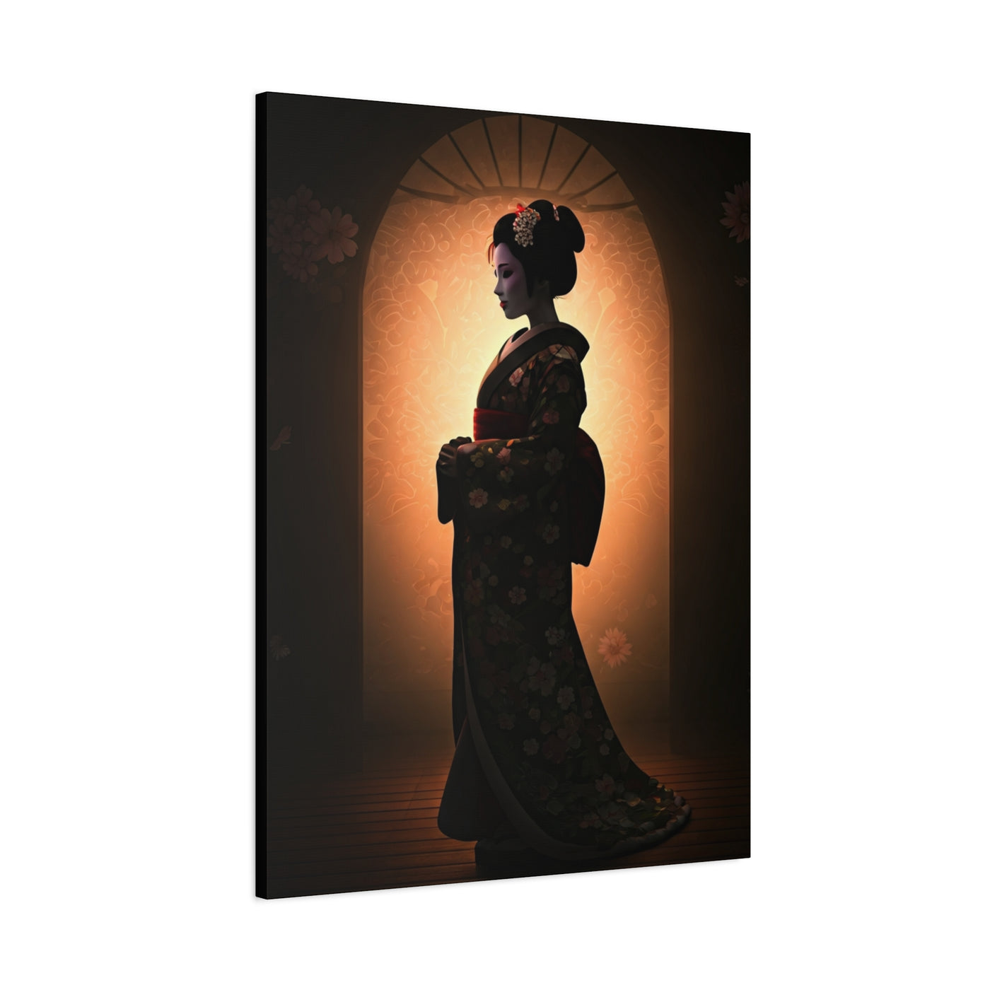 Silent Elegance Geisha Portrait Wall Art & Canvas Prints