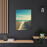Sandy Fence Pathway to the Shore Wall Art & Canvas Prints