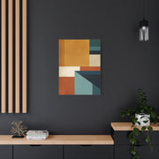 Mid Century Modern Geometric Color Block Wall Art & Canvas Print