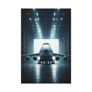 Futuristic Hangar Jet Power Wall Art & Canvas Prints