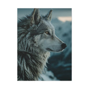 Siberian Husky Winter Ridge Portrait Wall Art & Canvas Print