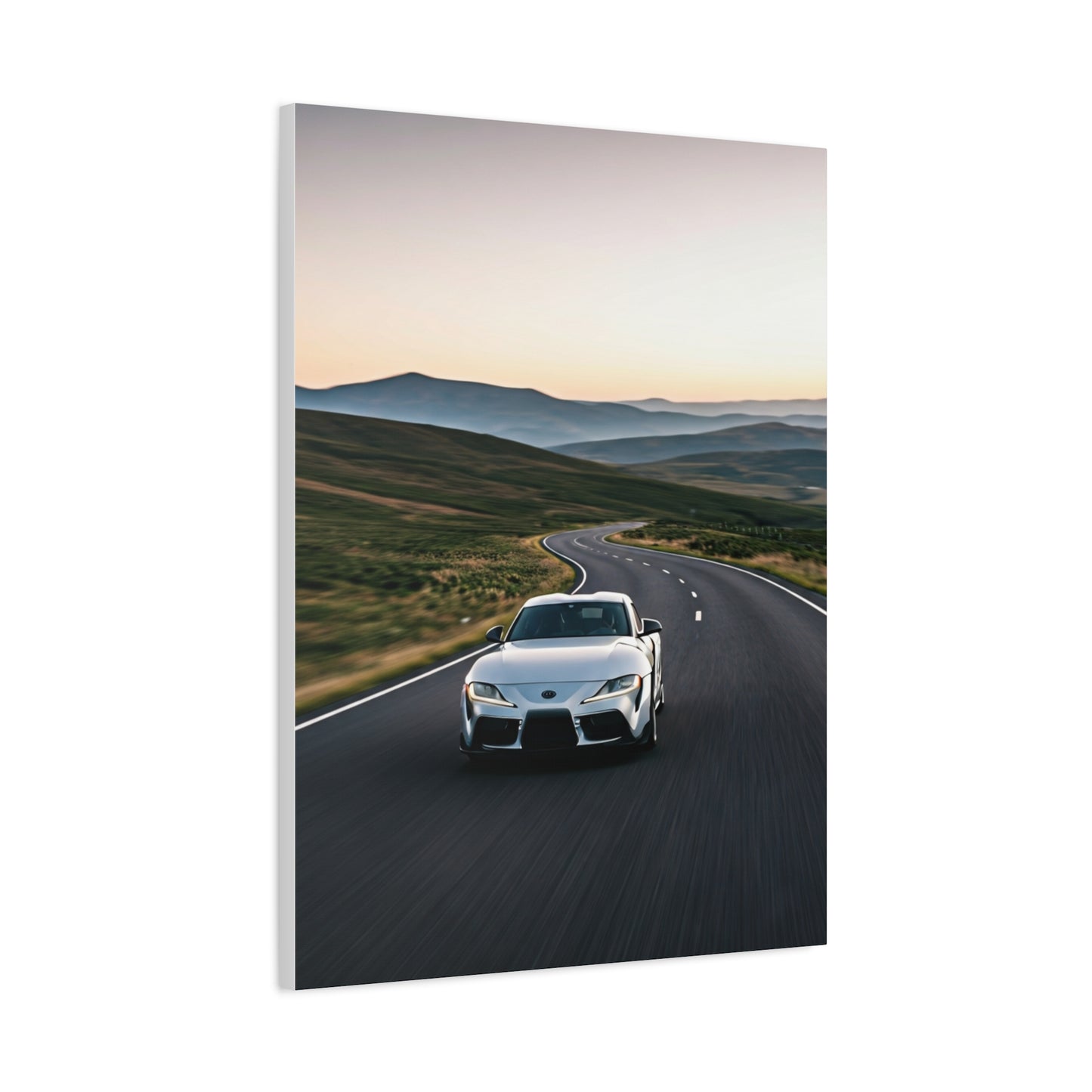 Toyota GR Supra Sunrise Scenic Road Wall Art & Canvas Prints