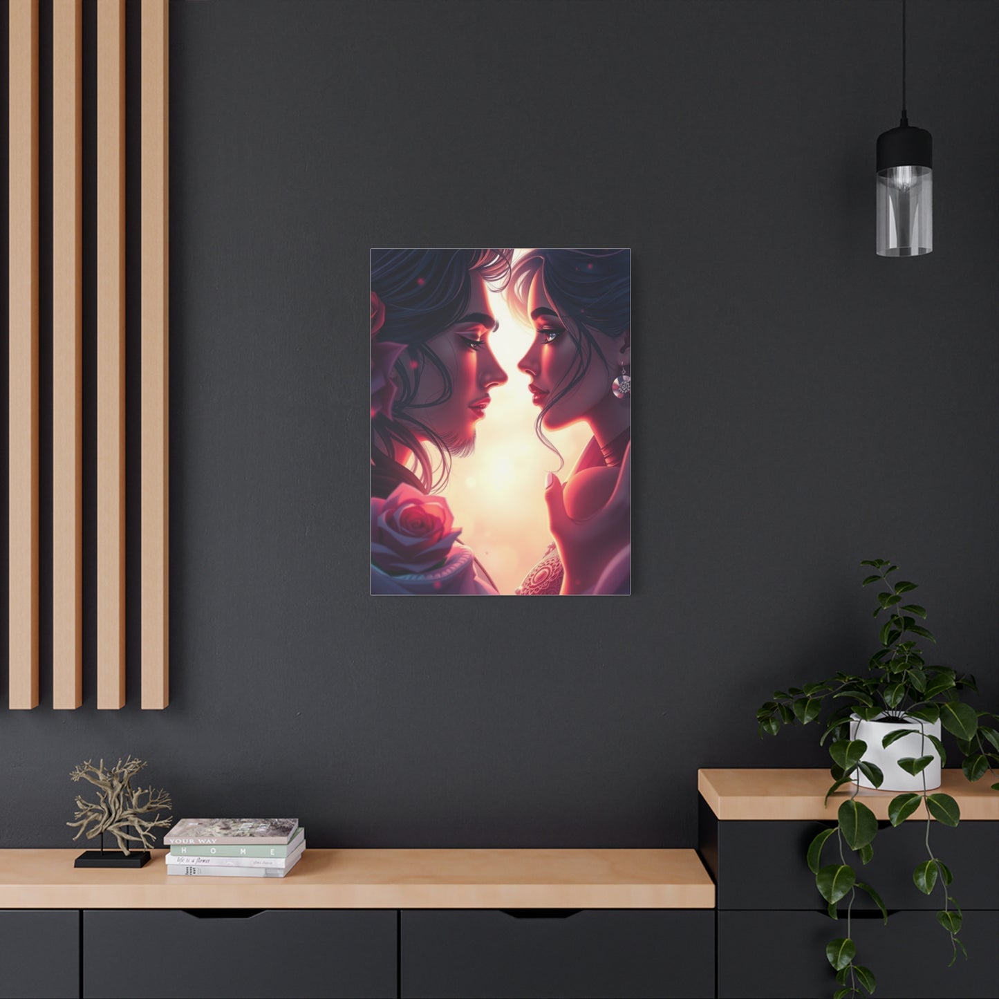 Soulful Embrace Canvas Wall Art & Canvas Print