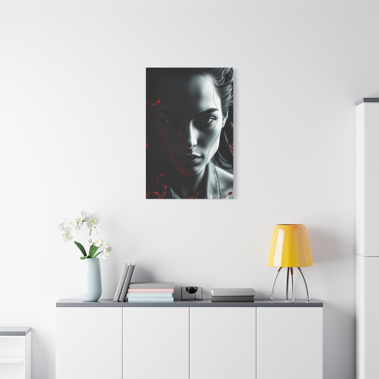 Black, White & Red Art Luxury Canvas Wall Art & Canvas Print