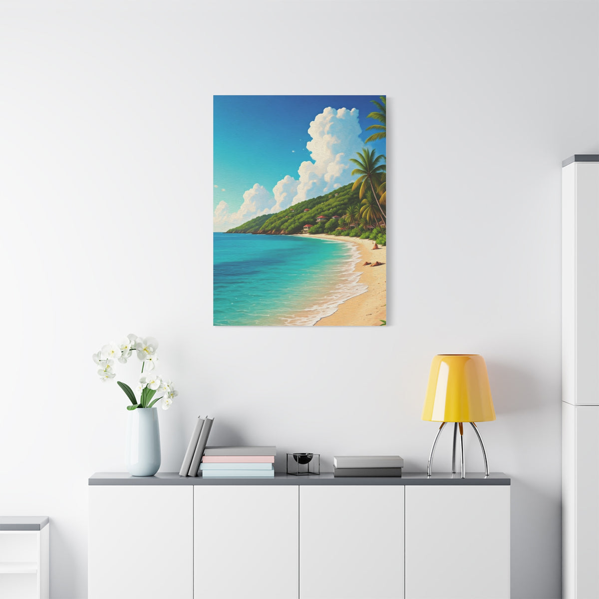 Sunlit Island Shore Retreat Wall Art & Canvas Prints