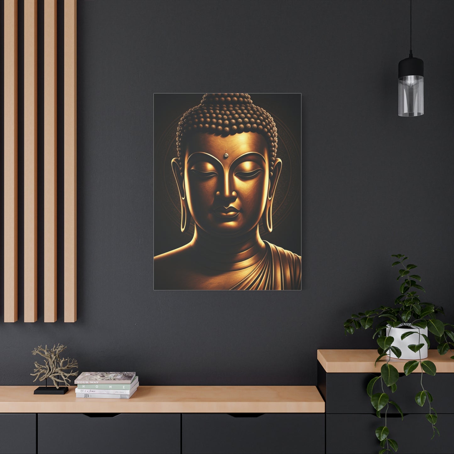Serene Enlightenment Buddha Close-Up Wall Art & Canvas Prints