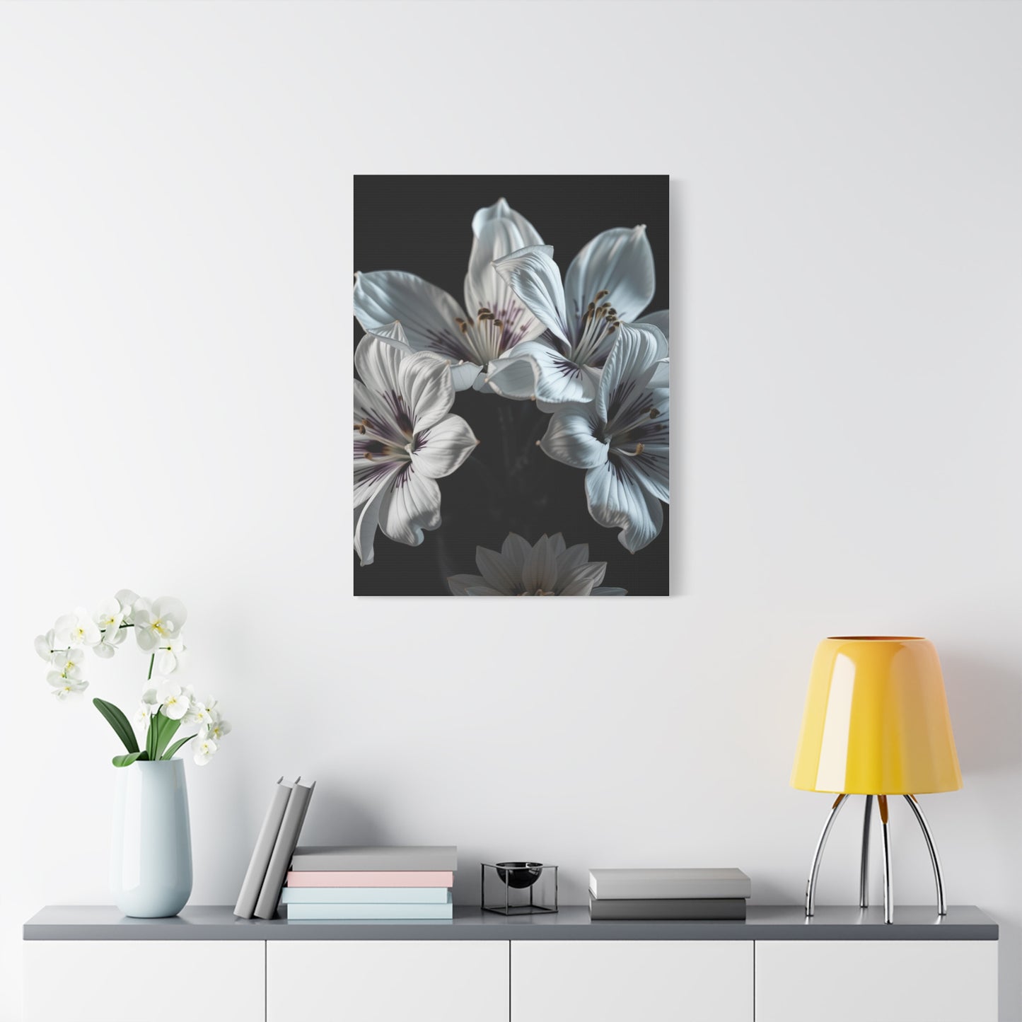 Grayscale Blossom Reverie Wall Art & Canvas Print