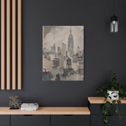 Vintage Empire State Skyline Study Wall Art & Canvas Print