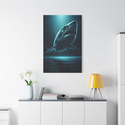 Great White Shark in Deep Blue Waters Wall Art & Canvas Prints