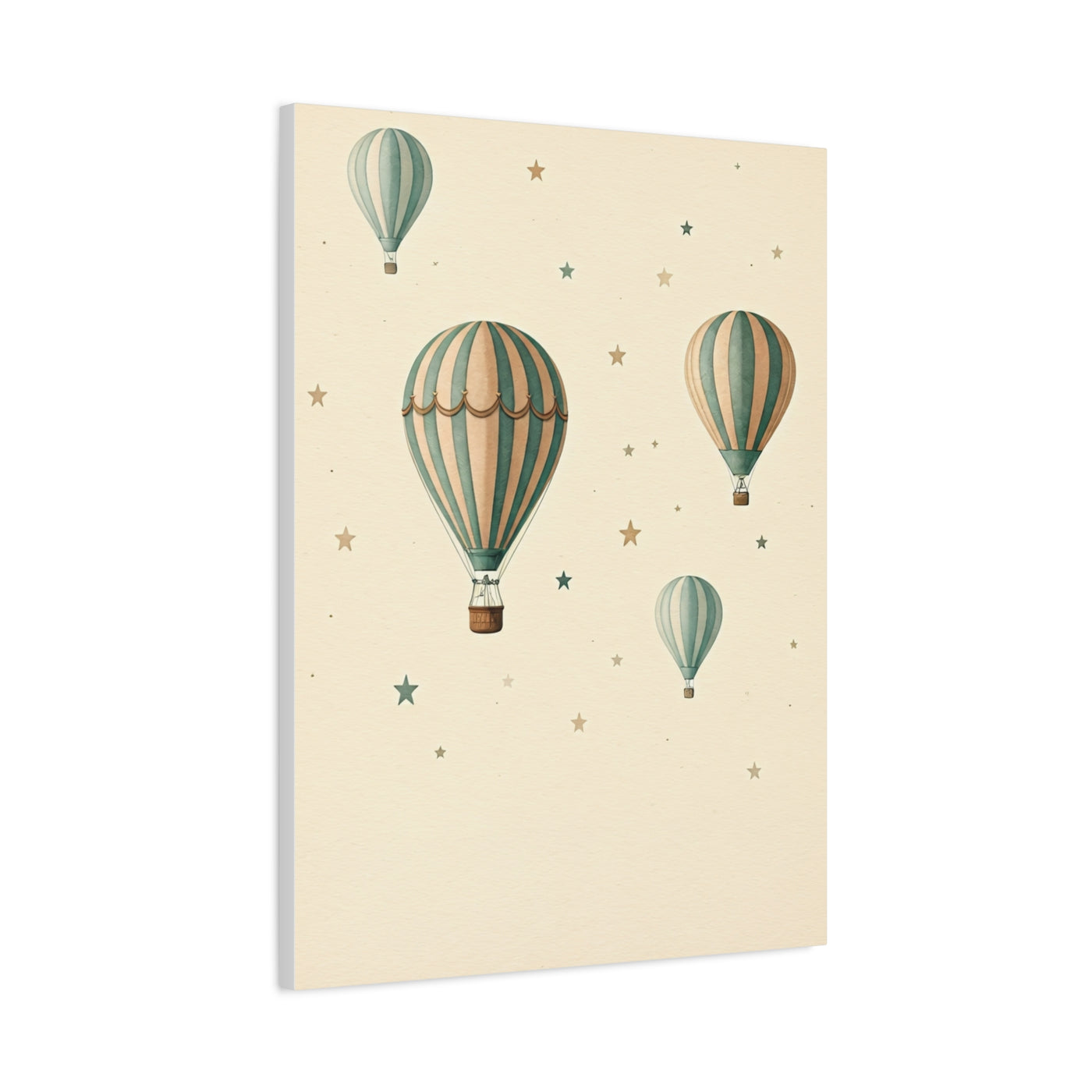 Dreamy Hot Air Balloon Nursery Wall Art & Canvas Print