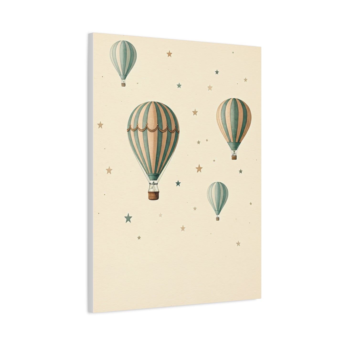 Dreamy Hot Air Balloon Nursery Wall Art & Canvas Print