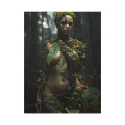 Biophilic Forest Goddess Portrait Wall Art & Canvas Print