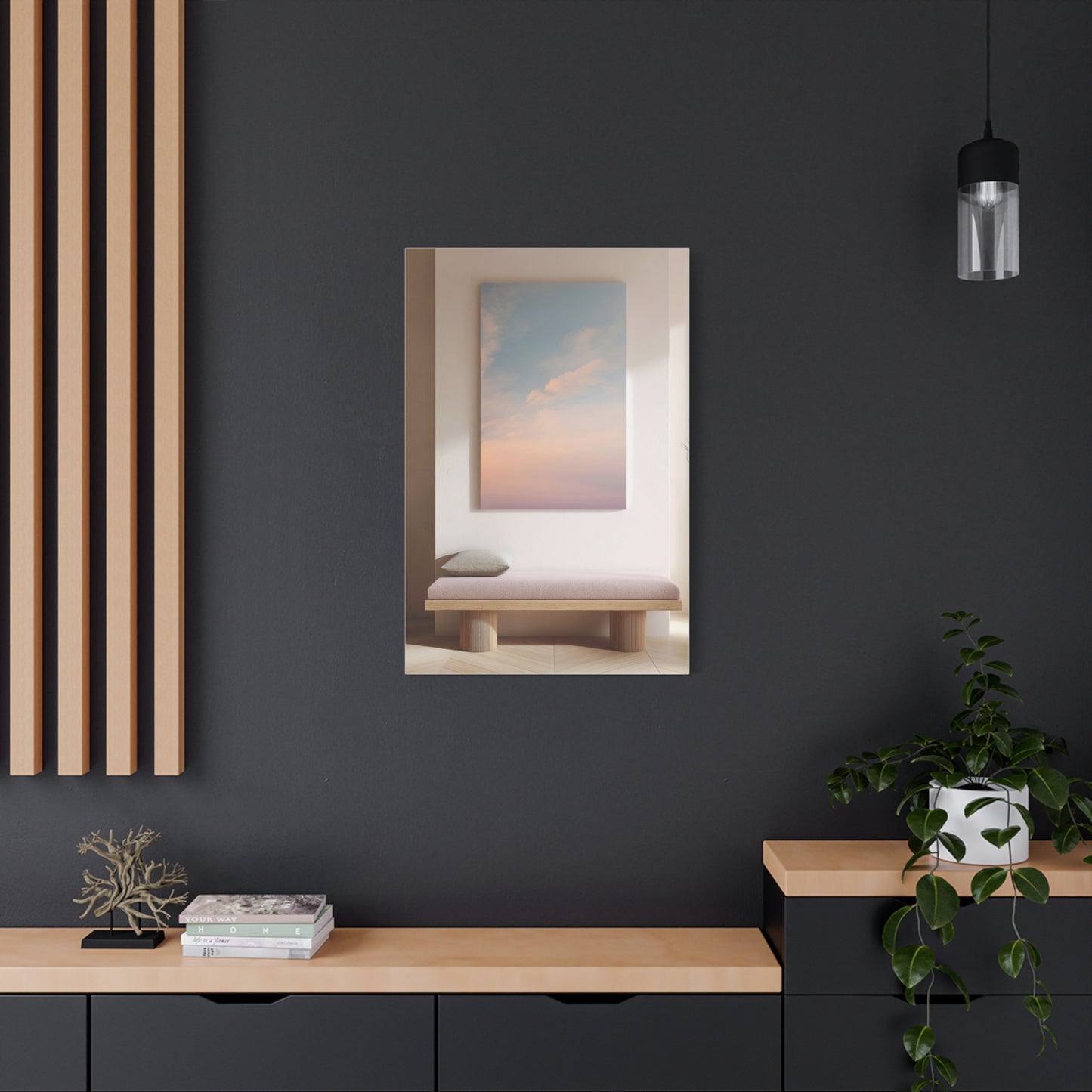 Soft Horizon Spa Waiting Room Wall Art & Canvas Print