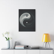Monochrome Yin Yang Energy Wall Art & Canvas Prints