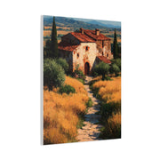Tuscan Countryside Villa Painting Wall Art & Canvas Print