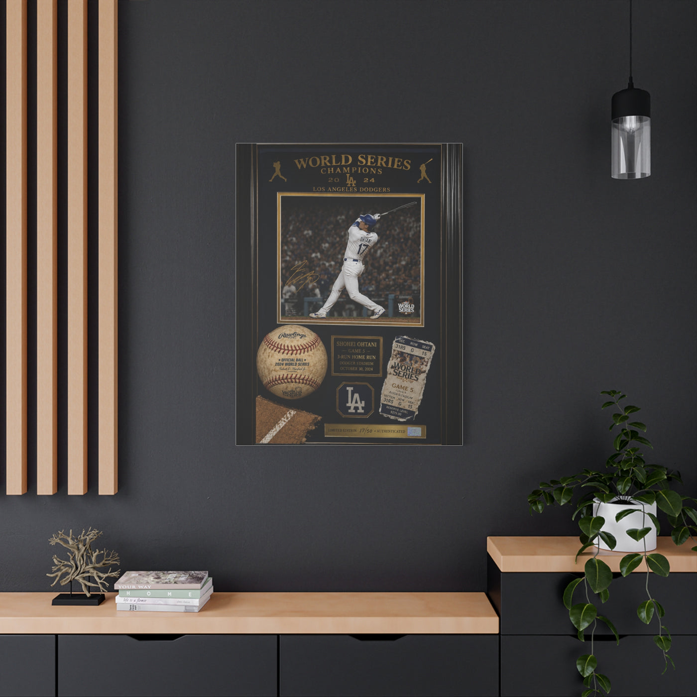 Shohei Ohtani World Series Memorabilia Sports Wall Art & Canvas Print