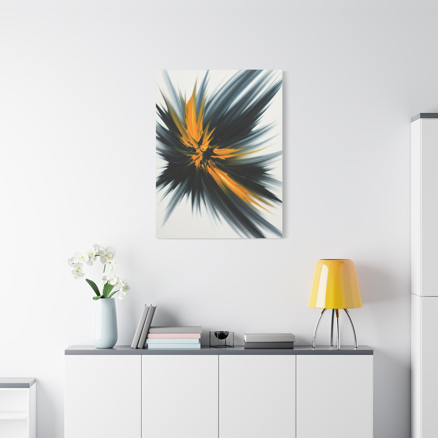 Golden Impact Burst Wall Art & Canvas Prints