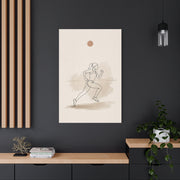 Minimal Marathon Runner Sports Wall Art & Canvas Print